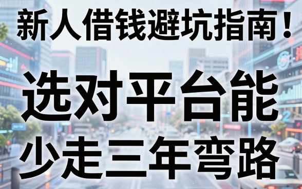 新人借钱避坑指南：选对平台能少走三年弯路