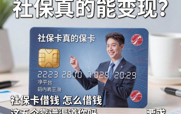 社保卡真的能变现？揭秘社保卡借钱平台怎么借钱，这五个靠谱渠道你知道吗？