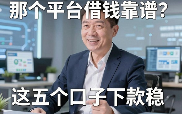 那个平台借钱靠谱？老哥亲身经历分享，这五个口子下款稳