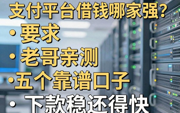 支付平台借钱哪家强？老哥亲测五个靠谱口子，下款稳还得快