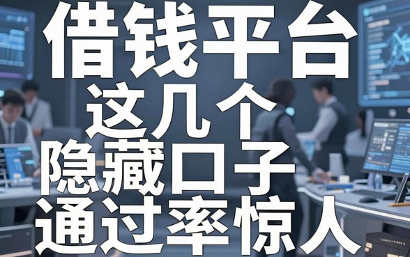 揭秘5大借钱平台，这几个隐藏口子通过率惊人