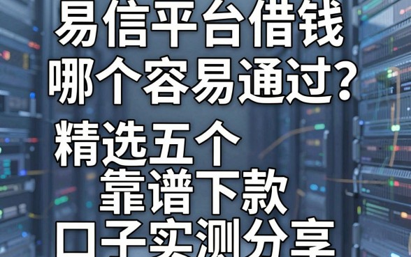 易信平台借钱哪个容易通过？精选五个靠谱下款口子实测分享