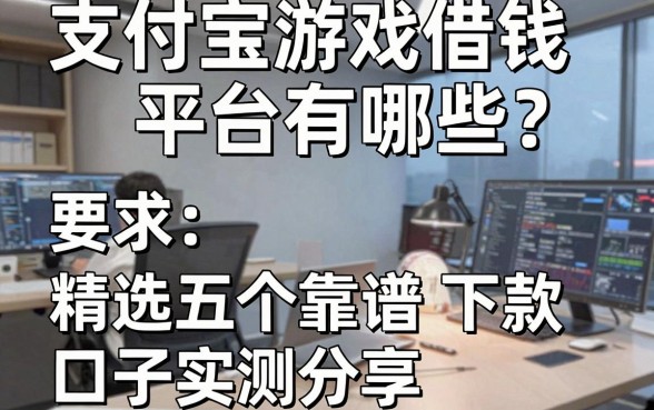支付宝游戏借钱平台有哪些？精选五个靠谱下款口子实测分享
