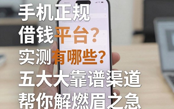 手机正规借钱平台有哪些？实测五大靠谱渠道帮你解燃眉之急
