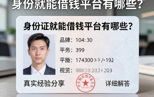 身份证就能借钱平台有哪些？真实经验分享与详细解答