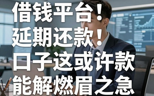 揭秘借钱平台延期还款：这几款口子或许能解燃眉之急