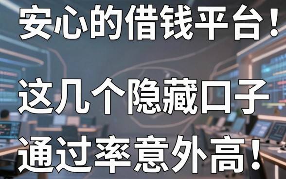 揭秘安心的借钱平台：这几个隐藏口子通过率意外高