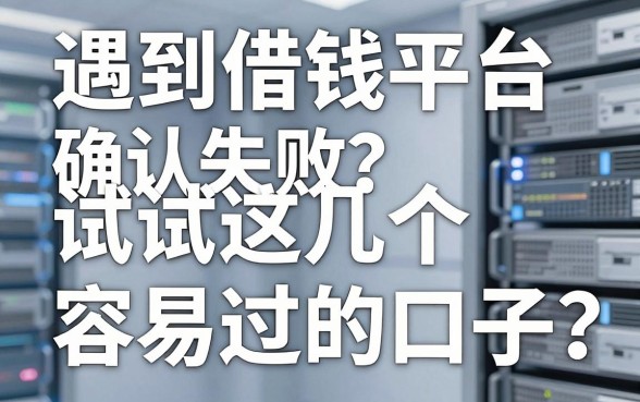 遇到借钱平台确认失败？试试这几个容易过的口子