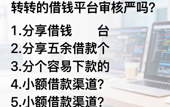 转转的借钱平台审核严吗？分享五个容易下款的小额借款渠道