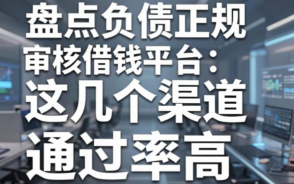 盘点负债正规借钱平台：这几个渠道审核宽松通过率高