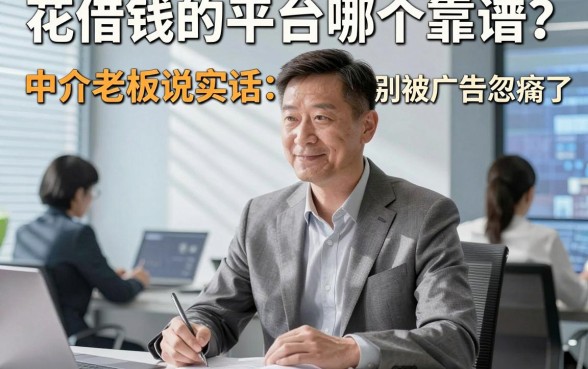 花借钱的平台哪个靠谱？中介老板说实话：别被广告忽悠瘸了
