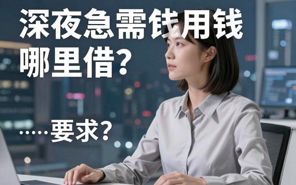 深夜急需用钱哪里借？哪些借钱软件平台靠谱且下款快？
