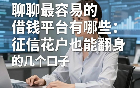 聊聊最容易的借钱平台有哪些：征信花户也能翻身的几个口子