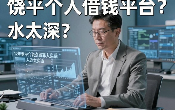 饶平个人借钱平台水太深？12年老中介说点得罪人的大实话