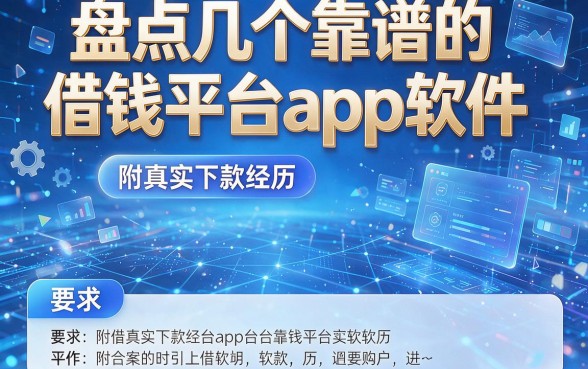 盘点几个靠谱的借钱平台app软件，附真实下款经历