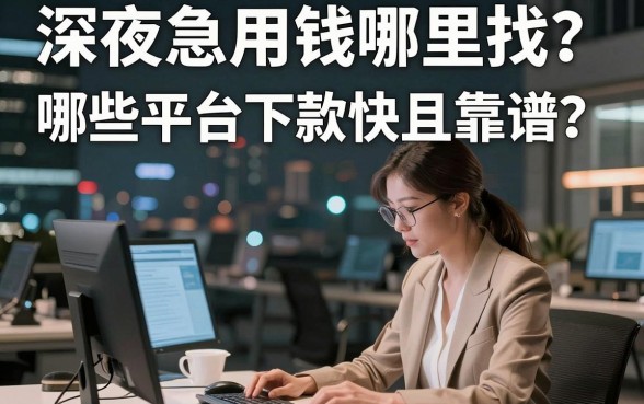 深夜急用钱哪里找？哪些平台下款快且靠谱？这篇文章告诉你答案