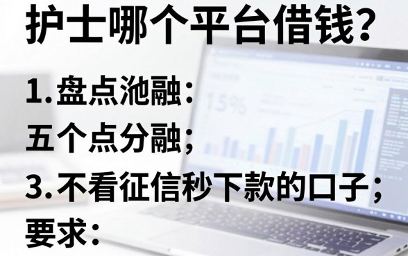 护士哪个平台借钱？盘点五个不看征信秒下款的口子