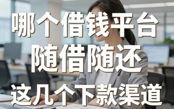 揭秘哪个借钱平台随借随还，实测这几个下款渠道