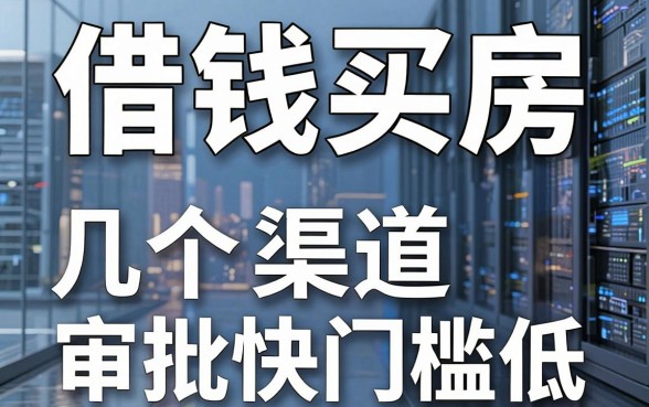 揭秘借钱买房的平台，这几个渠道审批快门槛低