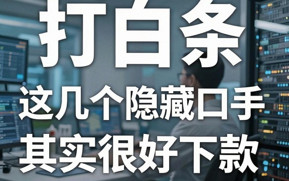 揭秘打白条借钱平台：这几个隐藏口子其实很好下款