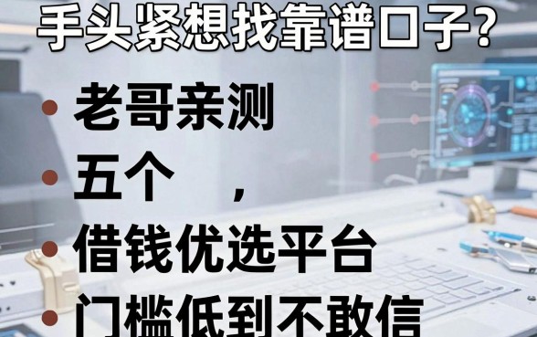 手头紧想找靠谱口子?老哥亲测五个借钱优选平台,门槛低到不敢信!