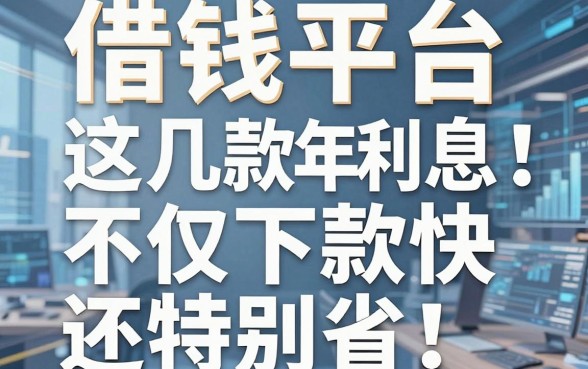 揭秘借钱平台年利息：这几款不仅下款快还特别省