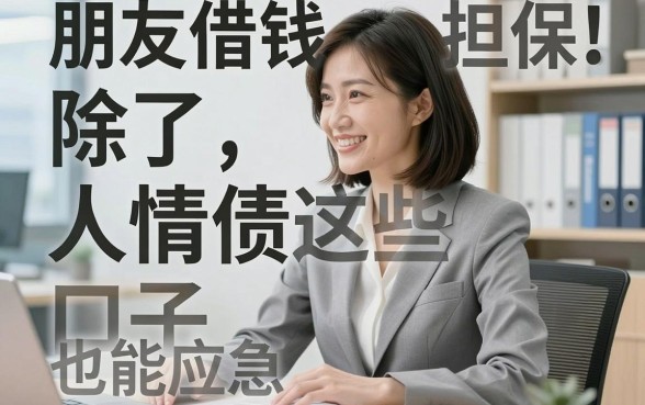 朋友借钱平台担保：除了人情债这些口子也能应急