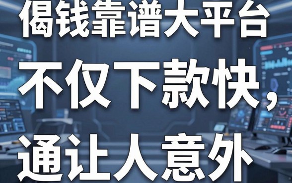 揭秘借钱靠谱大平台：不仅下款快，通过率还让人意外