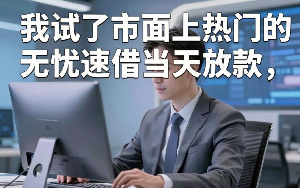 我试了市面上热门的无忧速借当天放款的app，发现好的借钱平台有哪些并不像你想的那样