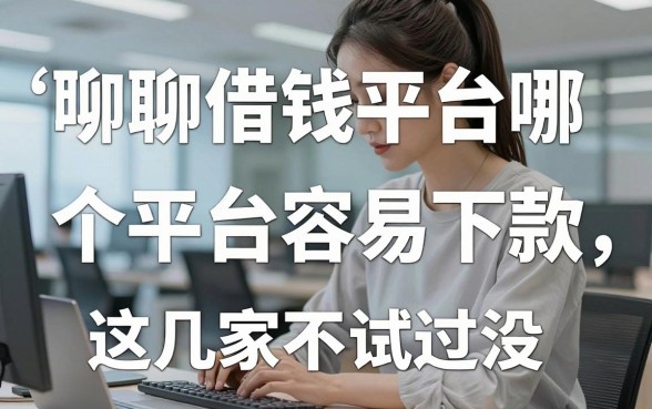 聊聊借钱平台哪个平台容易下款，这几家不查征信的口子你试过没？