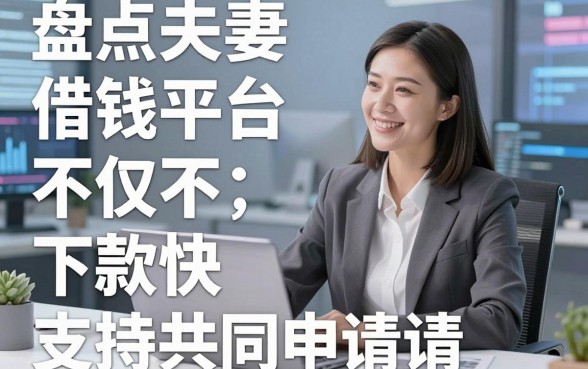 盘点五个夫妻借钱平台，不仅下款快还支持共同申请