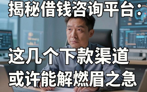 揭秘借钱不还咨询平台：这几个下款渠道或许能解燃眉之急