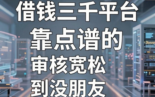 盘点五个靠谱的借钱三千平台，审核宽松到没朋友