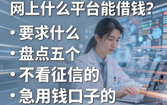 网上什么平台能借钱？盘点五个不看征信的急用钱口子