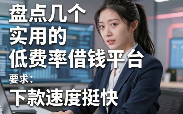盘点几个实用的低费率借钱平台，下款速度挺快