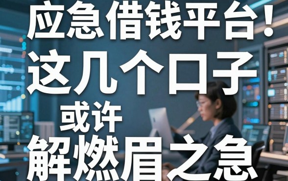 揭秘应急借钱平台：这几个口子或许能解燃眉之急