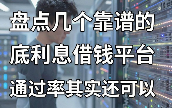 盘点几个靠谱的底利息借钱平台，通过率其实还可以