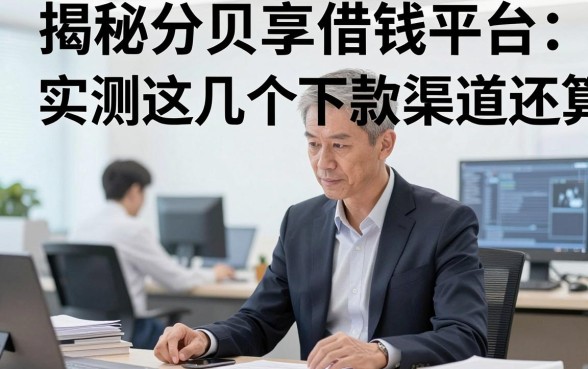 揭秘分贝享借钱平台：实测这几个下款渠道还算靠谱