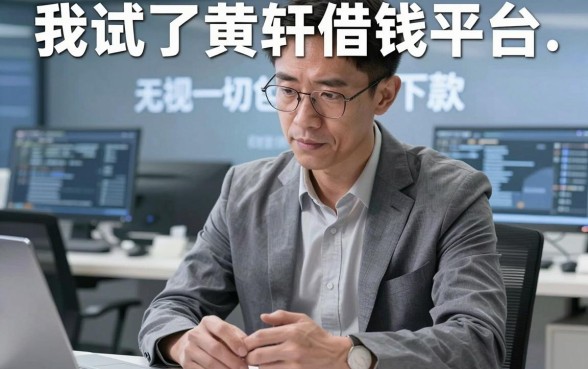 我试了黄轩借钱平台，发现无视一切包下款全是套路