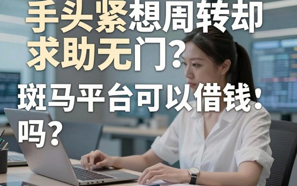 手头紧想周转却求助无门？斑马平台可以借钱吗？深度解析靠谱下款渠道