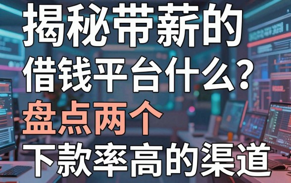 揭秘带薪的借钱平台叫什么？盘点两个下款率高的渠道