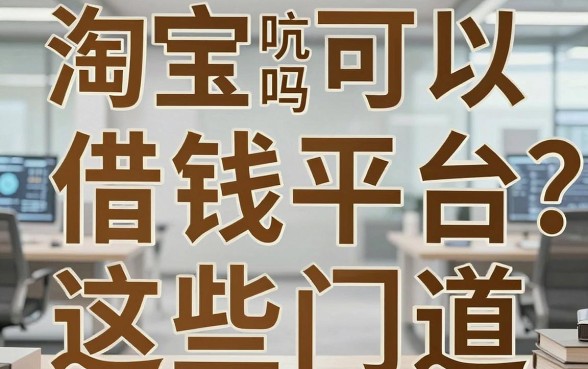 淘宝可以借钱吗借钱平台？被坑哭后我摸清了这些门道