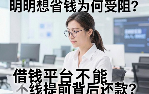 明明想省钱为何受阻？借钱平台不能提前还款吗？深度解析背后套路