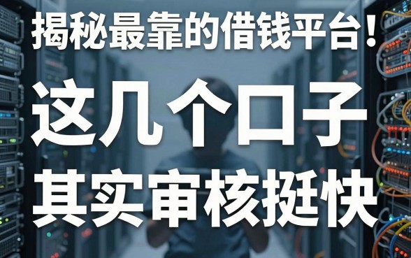 揭秘最可靠的借钱平台：这几个口子其实审核挺快