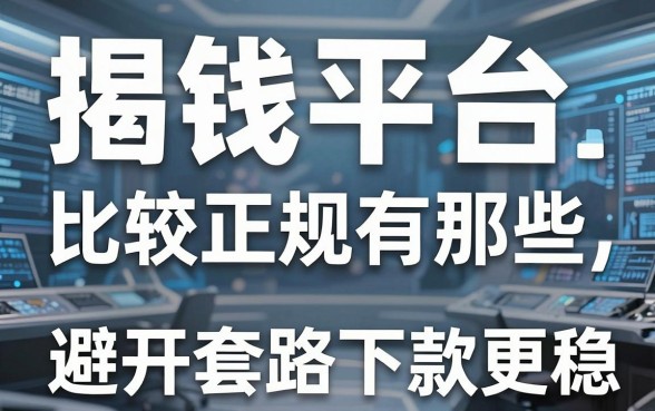 揭秘借钱平台比较正规有那些，避开套路下款更稳