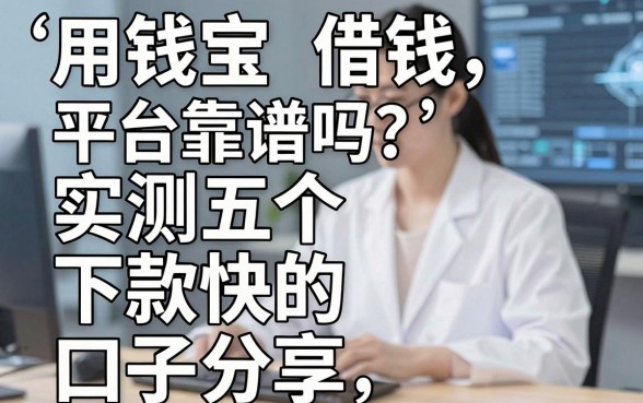 用钱宝借钱平台靠谱吗？实测五个下款快的口子分享