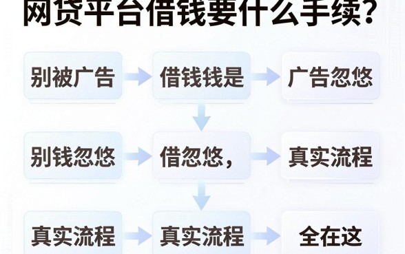 网贷平台借钱要什么手续？别被广告忽悠，真实流程全在这