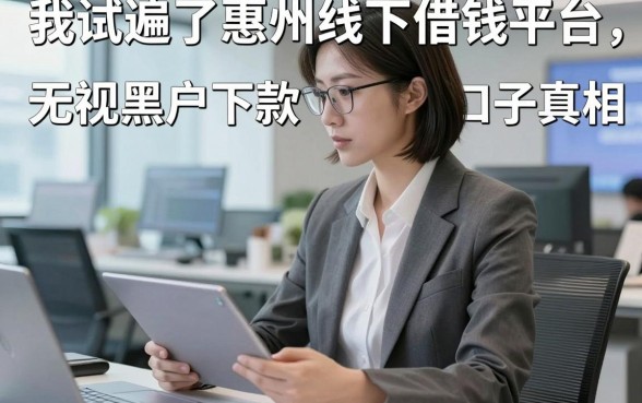 我试遍了惠州线下借钱平台，发现无视黑户下款口子的真相竟然是这样