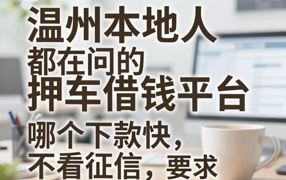 温州本地人都在问的押车借钱平台，哪个下款快不看征信？