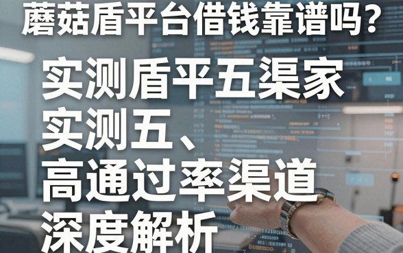 蘑菇盾平台借钱靠谱吗？实测五家高通过率渠道深度解析